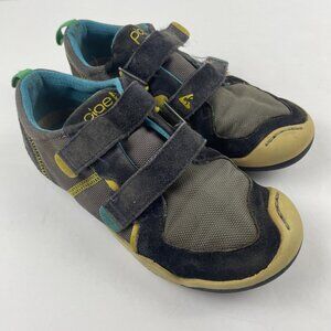 Plae Sneaker Shoes Kids Youth 2.5 TY Steel Blue Slip On Hook And Loop Closure
